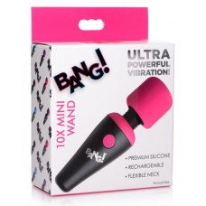 Bang - 10X Ultra Powerful Silicone Mini Wand - Pink