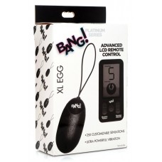 Bang - 25X Platinum Series Vibrating Silicone XL Egg with Remote Control - Black