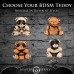 Master Series Hooded Teddy Bearz Keychain - Tan