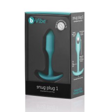 B-Vibe Snug Plug 1 Silicone Weighted Butt Plug - Mint Green