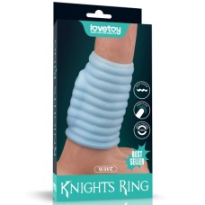 Lovetoy - Vibrating Wave Knights Ring (Blue)