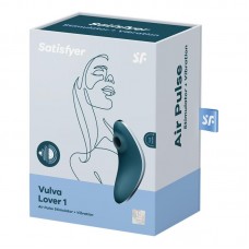 Satisfyer - Clitoral Air Pulse and Vibration Vulva Lover 1 - Blue