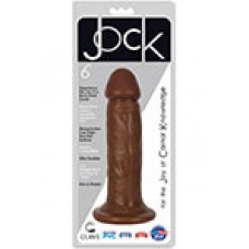 Jock Realistic Dildo 6in - Chocolate