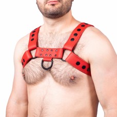 ButtStuffer - Snap Leather Harness L / XL Red