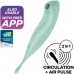 Satisfyer - Twirling Pro Clitoral Air Pulse and Vibe APP Connect - Green