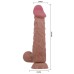 Pretty Love - Sliding Skin Series Realistic Dildo with Suction cup Brown 24CM