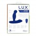 Lux Active Revolve Silicone Rechargeable Rotating & Vibrating Anal Massager With Remote Control - Navy