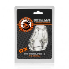OX - Cocksling 2 Cock & Ball Ring Clear