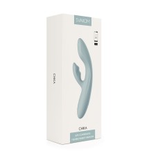 Svakom Chika Rechargeable Silicone App Compatible Interactive Rabbit Vibrator - Gray