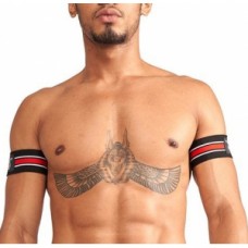 Mister B Urban Club Biceps Bands Striped Red