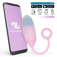 App Series - Vibrating Egg Double Layer Silicone Pink / Blue