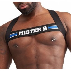 Mister B Urban Club harness X-back Striped Blue