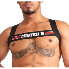 Mister B Urban Club harness X-back Striped Red