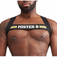 Mister B Urban Club harness X-back Striped Yellow