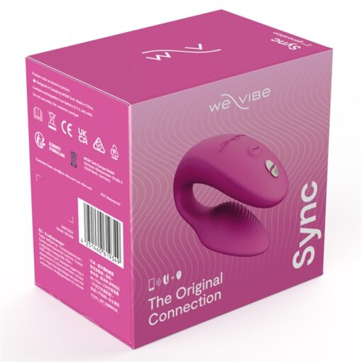 We-Vibe Sync 2 Rechargeable Silicone Couples Vibrator with Remote Control - Dusty Pink