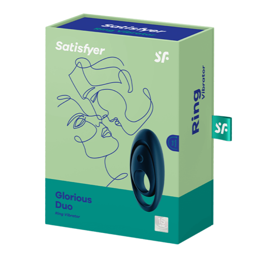Satisfyer - Glorious Duo - Cockring Vibrator - Blue