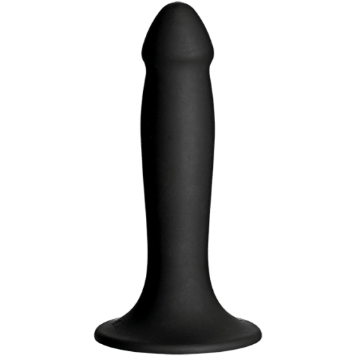 Vac-U-Lock Smooth Silicone Dildo 6.5in - Black - Image 2