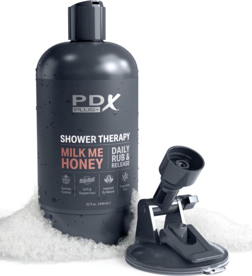 PDX Plus Shower Therapy Milk Me Honey Discreet Stroker - Caramel - Image 2