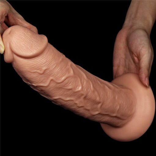 Lovetoy - 11'' Realistic Long Dildo - Flesh - Image 2