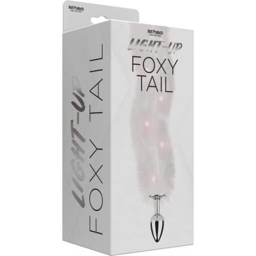 Foxy Tail Anal Butt Plug - White