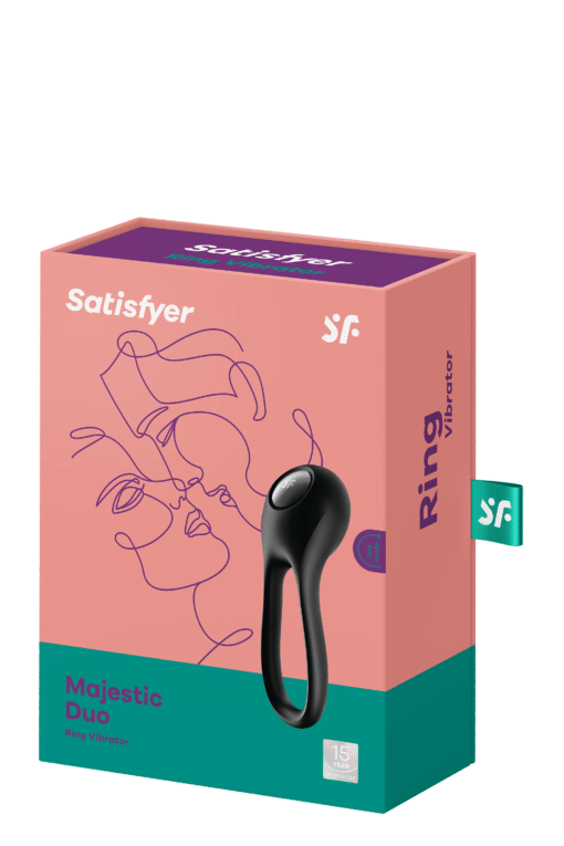 Satisfyer Majestic Duo Cockring Vibrator - Black