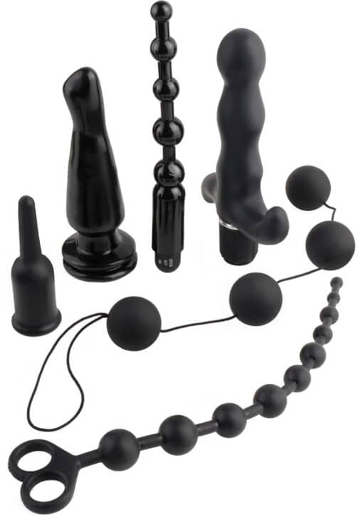 Anal Fantasy Collection Silicone Deluxe Fantasy Kit Waterproof - Black - Image 2