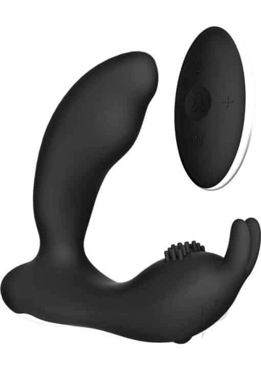 The Rabbit Company - The Prostate Rabbit Rechargeable Silicone Vibrator With Clitoral And Anal Stimulation With Remote Control - Black - Image 2