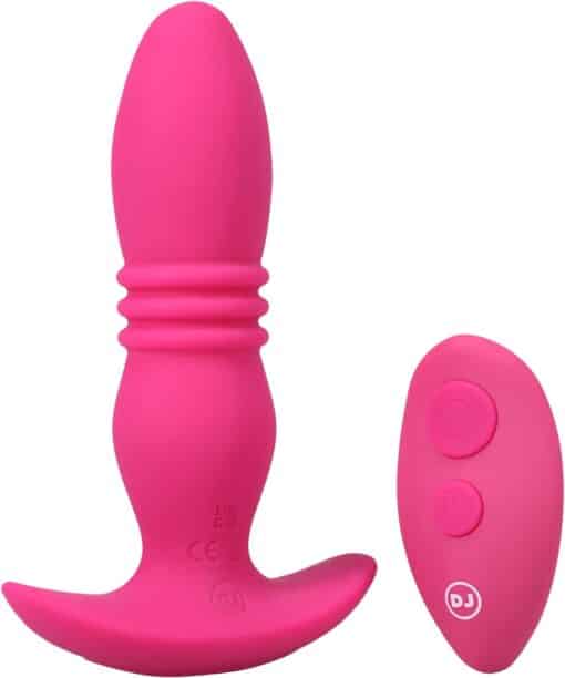 A-Play Rise Silicone Rechargeable Anal Plug with Remote Control - Pink - Image 2