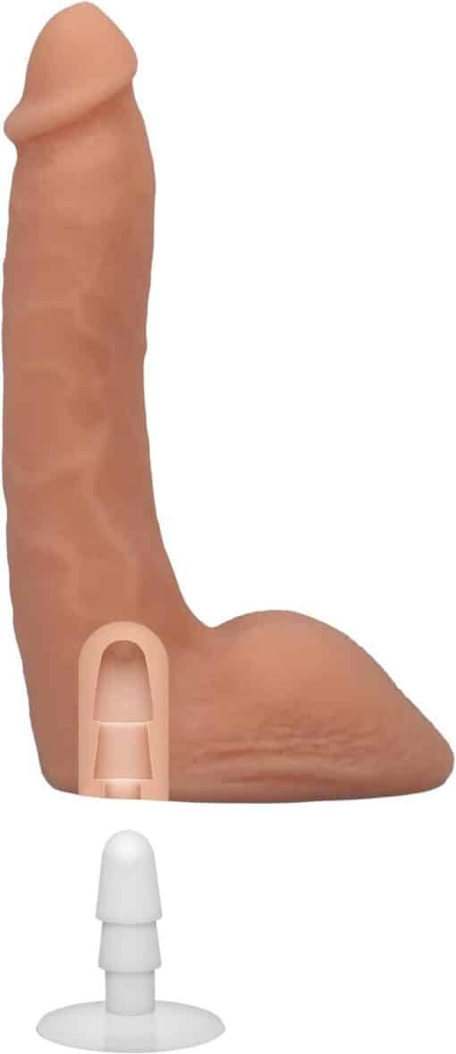 Vac-U-Lock Signature Cocks Ultraskyn Codey Steele Dildo with Removable Suction Cup 8in - Vanilla - Image 2