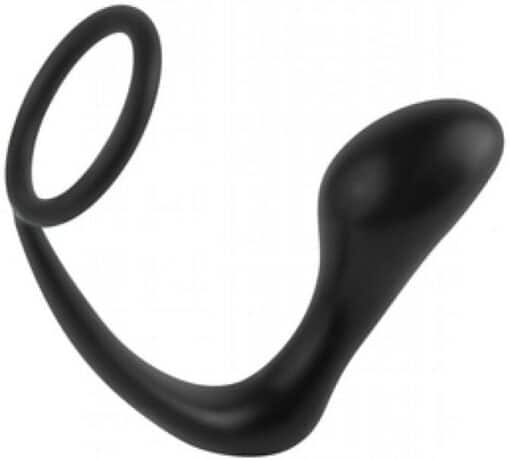 Anal Fantasy Collection Ass-Gasm Cockring Plug Black 4 Inch - Image 2