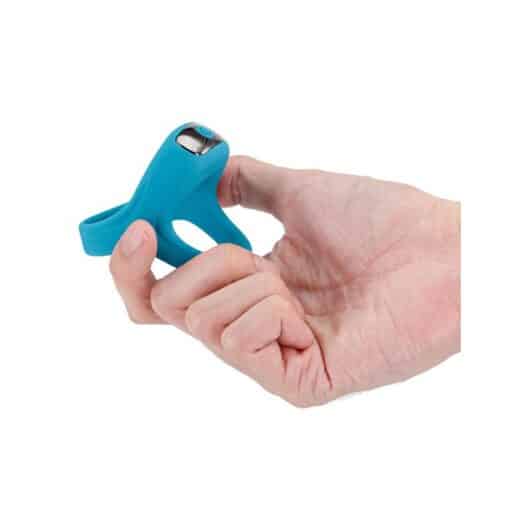 Renegade Emperor Rechargeable Silicone Vibrating Cock Ring - Teal - Image 2