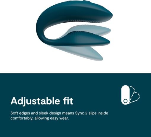 We-Vibe Sync 2 Rechargeable Silicone Couples Vibrator with Remote Control - Green Velvet - Image 7