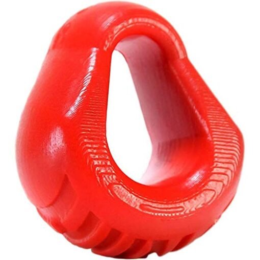 Ox - balls Hung Padded Cockring ( Red )