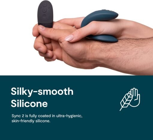We-Vibe Sync 2 Rechargeable Silicone Couples Vibrator with Remote Control - Green Velvet - Image 4