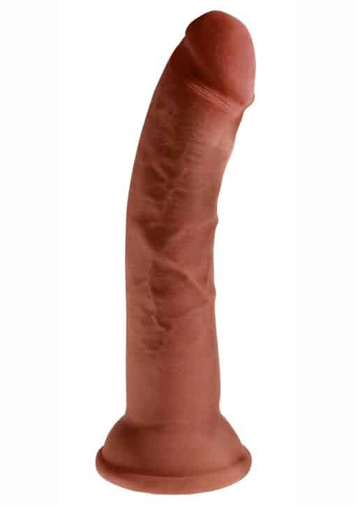 King Cock Plus Triple Density Dildo 8in - Chocolate - Image 2