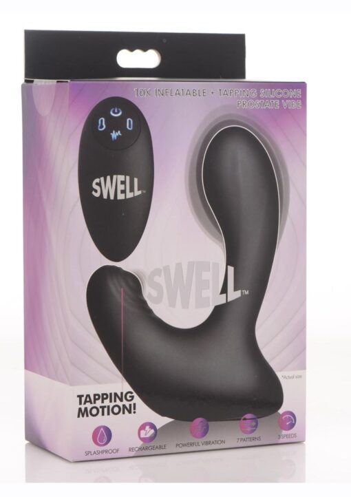 Worlds First Remote Control Inflatable 10X and Tapping Silicone Prostate Vibrator