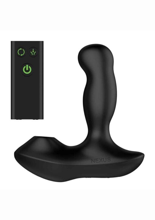 Nexus Revo Air Rechargeable Silicone Suction andamp; Rotating Prostate Massager with Remote Control ? Black - Image 2