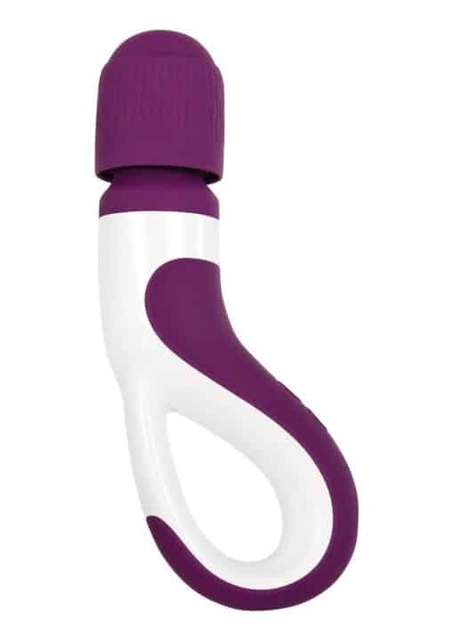 Gender X Handle It Rechargeable Silicone Wand Vibrator - Purple/white - Image 2