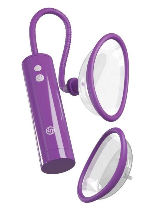 Fantasy For Her Rechargeable Pleasure Pump Kit with Remote Control - Purple/Clear - Image 2