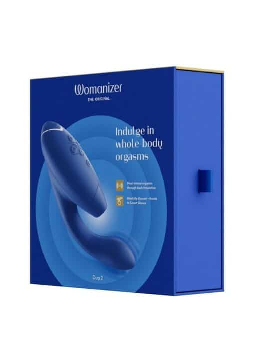 Womanizer Duo 2 Silicone Rechargeable Clitoral and G-Spot Stimulator ? Blue