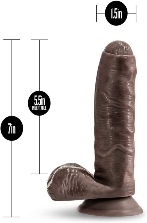 Loverboy Pierre The Chef Dildo with Balls 7in - Chocolate - Image 2