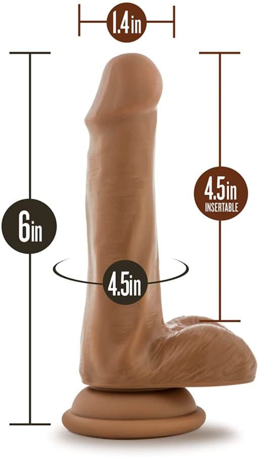 Loverboy Captain Mike Dildo with Balls 6.5in - Caramel - Image 2