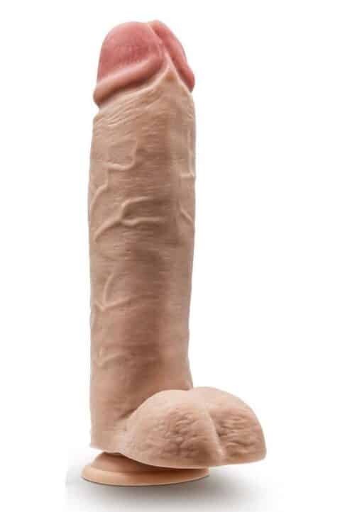 Dr. Skin Mr. Mister Dildo with Balls and Suction Cup 10.5in - Vanilla - Image 2