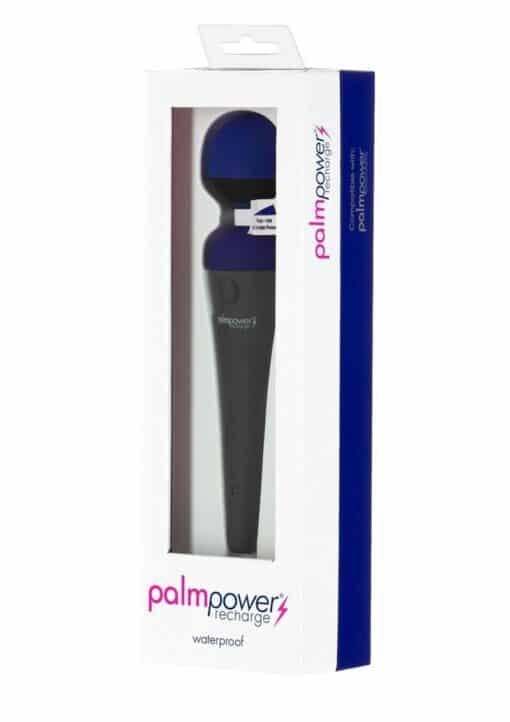 PalmPower Rechargeable Silicone Personal Wand Massager - Blue