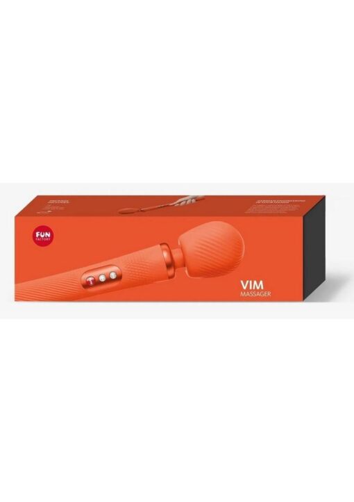 Fun Factory - Vim Sunrise Rechargeable Vibrating weighted rumble Silicone Body Wand - Orange