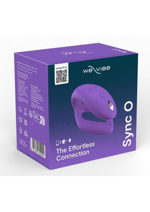 We-Vibe Sync O Rechargeable Silicone Couples Vibrator with Remote Control - Purple ( NO BOX )