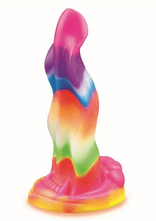 Alien Nation Lick of the Lair Silicone Glow in the Dark Creature Dildo - Multicolor - Image 2