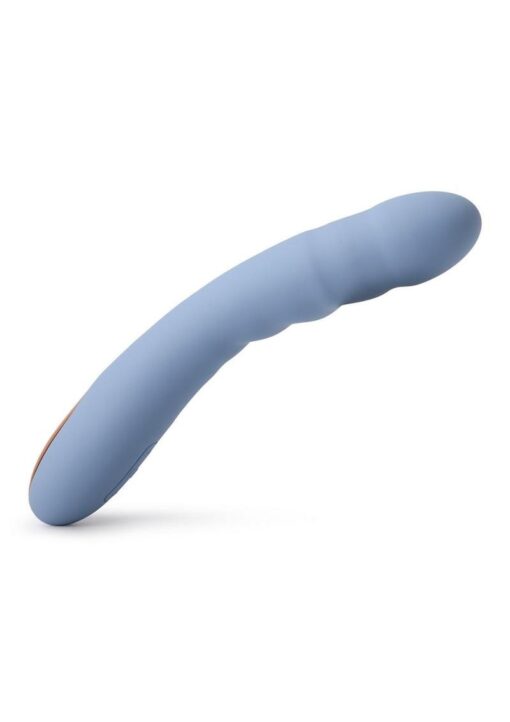 Svakom - Ava Neo Rechargeable thrusting Silicone Vibrator - Blue - Image 2