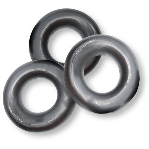 Ox - balls Fat Willy Jumbo Cock Ring (3 pack) - Steel - Image 2