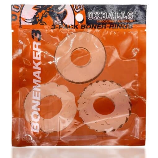 Oxballs Bonemaker Cock Ring Kit (3 pack) - Clear